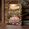 Joycorners Valentine Deer Couple Tea Party Floral Garden Personalized Name Canvas