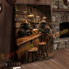 Joycorner Dexter Cow Western Bar Counter Beer Toast Rustic Canvas