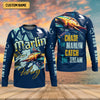 Joycorners Marlin Fishing, Chase The Marlin - Catch The Dream SPF Shirts, Fishing Shirts For Men, Fisherman Gift