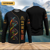 Joycorners It's In My DNA Fishing UPF Shirts, Funny Fishing Shirt, Men Jersey, Presents For Fishermen