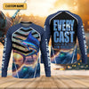 Joycorners Every Cast Is A New Possibility Mens Fishing Shirts Long Sleeve, SPF Shirt For Men, Fishing Shirts For Men