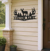Maxcorners Personalized Deer Antler Metal Sign WITH LED/WITHOUT LED Light Custom Name Forest Wall Art Hunter Gift Rustic Cabin Decor MT0110
