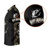 Joycorners Camo Black Fishing UPF Shirts, Camouflage Fishing Shirts, Fishing Gifts For Men, Men's Fishing Shirt