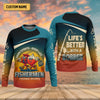 Joycorners Life's Better With A Bobber Fishing UPF Shirts, Men's Fishing Shirts Long Sleeve, Presents For Fishermen