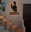 Maxcorners Personalized Funny Duck Metal Sign WITH LED/WITHOUT LED, Unique Hunting Cabin Wall Decor, Waterfowl Lover Gift MT0110