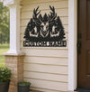 Maxcorners Personalized Deer Hunting Metal Sign WITH LED/WITHOUT LED – Rustic Cabin Wall Decor, Gift for Hunters MT0110