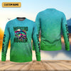 Joycorners Weekend Hooker Green Fishing Shirt, SPF Shirt For Men, Long Sleeve Sun Shirt, Gift For Fisherman