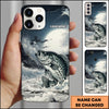 Joycorners Crappie Fishing Moon Ocean Splash Personalized Name Phone Case