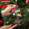 Joycorners Personalized Funny Duck Hunting Acrylic Christmas Ornament – Custom Gift for Hunters & Outdoor Lovers MT1111