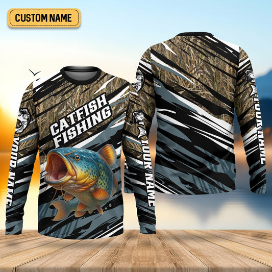 Joycorners Catfish Fishing, SPF Shirt For Men, Hooded Fishing Shirt, Casual Button Down Shirts, Fishing Jersey