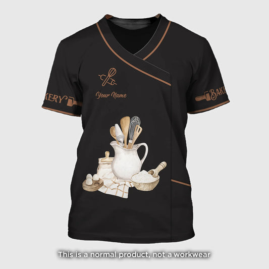 BAKER - Custom Bakery Shirt Gift For Baking & Cake Lover Printed Shirt