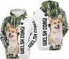 Joycorners Welsh-Corgi Camo 3D Custom Name And Dog Full Print Shirts