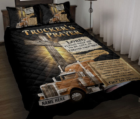 Joycorners Trucker's Prayer Bedding Set For Truck Driver