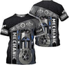 Joycorners Custom Name Mechanic Shirt Mechanic Engine Unisex Printed T Shirt PT2609