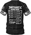 Joycorners Custom Mechanic Shirts for Men, Mechanic Shirt Gifts for Mechanical Man on Labor Day, Mechanic Labor Rates T-Shirt Hoodie PT2609