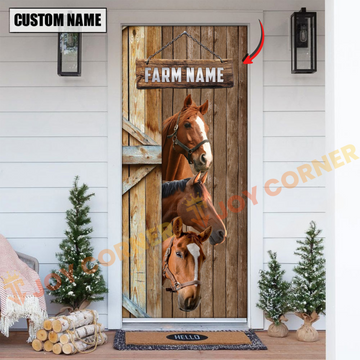 Joycorners Personalized Name Horse Door Cover