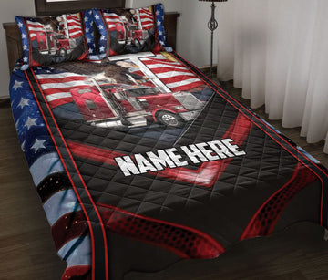 Joycorners Trucker Custome Name Bedding Set For Truck Driver