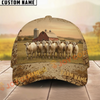Joycorners Mud Pattern Classic Personalized Name & Farm Name Cattle Cap (9 Cattle Breeds)