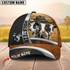 Joycorners White Cattle Farm Scene Personalized Name 3D Hat