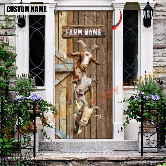 Joycorners Personalized Name Goat Door Cover