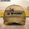 Joycorners Mud Pattern Classic Personalized Name & Farm Name Cattle Cap (9 Cattle Breeds)