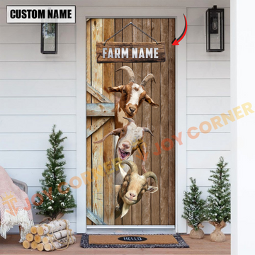 Joycorners Personalized Name Goat Door Cover