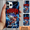 Joycorners Fishing Phone Case Hooked On Freedom Lightning Art Personalized Name 3D Phone Case (10 Fish Species)