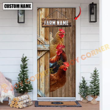 Joycorners Personalized Name Chicken Door Cover