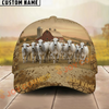 Joycorners Mud Pattern Classic Personalized Name & Farm Name Cattle Cap (9 Cattle Breeds)