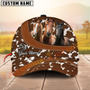 Joycorners Farm Animal Cow Print Personalized Name 3D Hat
