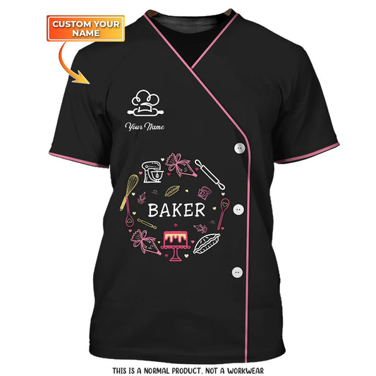 BAKER - Custom Bakery Shirt Gift For Baking & Cake Lover Printed Shirt