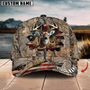 Joycorners American Flag Hunting Deer Crack Camo Pattern Multicolor Option Personalized Cap