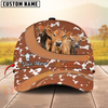 Joycorners Farm Animal Cow Print Personalized Name 3D Hat