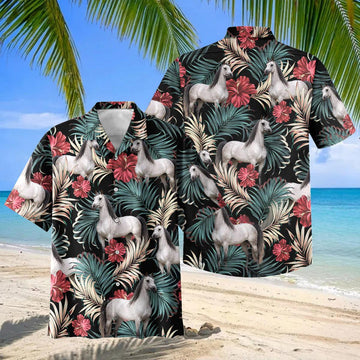 Joycorners Arabian Equestrian Tropical Hawaiian Shirt
