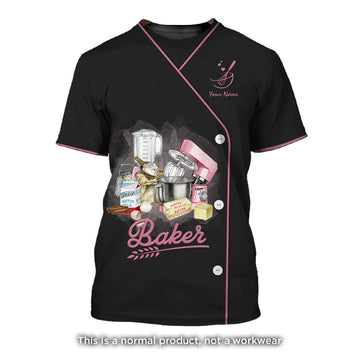 BAKER - Custom Bakery Shirt Gift For Baking & Cake Lover Printed Shirt
