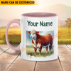 Joycorners Hereford Personalized Name Two Tone Mug