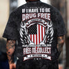 Joycorners Funny Mechanic T Shirt If I Have To Be Drug Free To Keep My Job American Flag Wrench Auto Repair Garage Workwear Tee Patriotic Gift For Men Dad PT2609