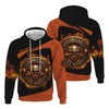 Joycorners Personalized Mechanic Shirt, Nobody Cares Work Harder, Flame Skull Design, Gift For Men PT2609