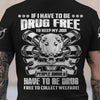 Joycorners Funny Mechanic Shirt If I Have To Be Drug Free To Kep My Job Skull Wrench Black Hoodie PT2609