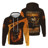 Joycorners Personalized T-Shirt Grumpy Old Mechanic You're About To Exceed The Limits Of My Medication Flame Skull Design Shirt PT2609