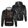 Joycorners Mechanic Shirt Soldier Skull Holding Giant Engine Piston Design T Shirt All Over Printed PT2609