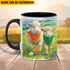 Joycorners Personalized Name Cow Mug for Farm Animal Lovers