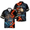 Joycorners Life's Better With A Rod In Hand SPF Shirts, Marlin Fishing Shirts For Men, Funny Fisherman Gift