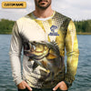 Joycorners Bass Fishing Shirt, SPF Shirt For Men, Custom Fishing Shirt, Gift For Fisherman, Mens Casual Shirts