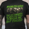 Joycorners Personalized Mechanic Shirt, My Scars Tell A Story Life Tried To Break Me But Failed, Gift For Men PT2609