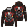 Joycorners Custom Name Skull Mechanic Shirt Flame Style Printed Jacket Hoodie All Over Print PT2609