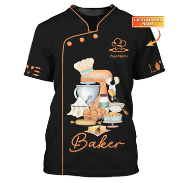 BAKER - Custom Bakery Shirt Gift For Baking & Cake Lover Printed Shirt