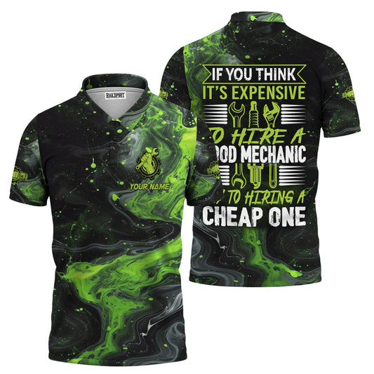 Joycorners Custom Mechanic Work Shirt, If You Think It’s Expensive to Hire a Good Mechanic Quote, Funny Graphic Shirt for Men PT2609