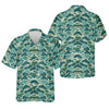 Joycorners Green Camo Performance Fishing Shirts, SPF Shirt For Men, Hooded Fishing Shirt, Fishing Shirts For Men