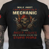 Joycorners Funny Mechanic Shirt Walk Away I Am A Grumpy Old Mechanic Printed Unisex T Shirt PT2609